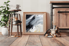 Tides Brush Strokes Abstract Wall Art