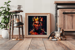 Mike Tyson With Crown Wall Art