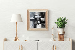 Monochrome Reflections Modren Wall Art