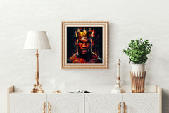 Mike Tyson With Crown Wall Art