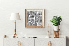 Hand Drawn Brush Strokes Wall Art