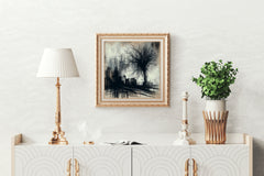 Creative Road Side Visualization Abstract Wall Art