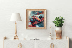 Formula 1 Metal Car Wall Art