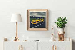 Porsche911 RWB Yellow Wall Art