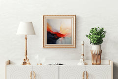 Digital Water Color Vibrant Abstract Wall Art