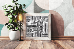 Hand Drawn Brush Strokes Wall Art