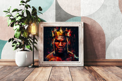 Mike Tyson With Crown Wall Art