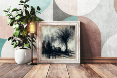 Creative Road Side Visualization Abstract Wall Art