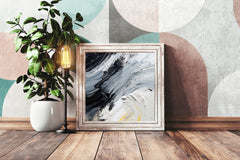 Tides Brush Strokes Abstract Wall Art