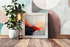 Digital Water Color Vibrant Abstract Wall Art