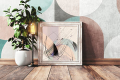 Colorful Lines Composition Abstract Wall Art