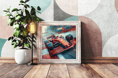 Formula 1 Metal Car Wall Art