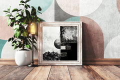 Earth Distraction Geometric Idealization Abstract Wall Art