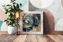 Sharp Brush Strokes Abstract Wall Art